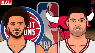DETRIOT PISTONS vs CHICAGO BULLS NBA BASKETBALL LIVE GAME CAST & AUDIO