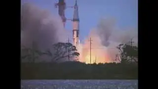 NASA footage of the launch of Apollo 7 the first manned Apollo on a Saturn IB rocket