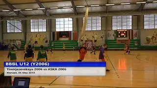 BBBL U12 Timirjazevskaya RUS (ylw) vs ASKA LTU (org)
