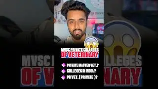 MVSc from Private Veterinary College #explorepage #forypupage #trend #viralreels #trendingnow