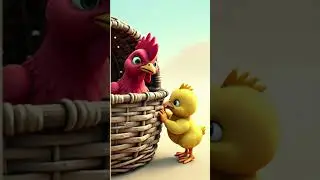 🐥 Brave Little Chick Saves the Red Hen🧺✨