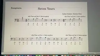 Seven Years - E-Bass