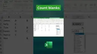 Easily Count Blank Cells in Excel with COUNTBLANK!