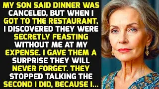 My Son Said Dinner Was Canceled, But When I Got There, I Found Them Eating Without Me And.. STORIES