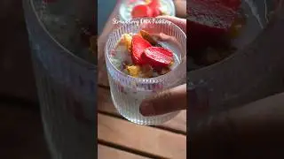 Strawberry Chia Pudding #chiapuddingrecipe #shorts #youtubeshorts