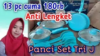 UNBOXING DAN REVIEW PANCI SET TRI J 13 SET