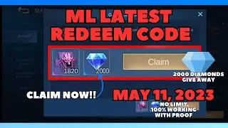 Mobile Legends Redeem Code for May 11 2023 2000 Diamonds