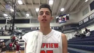 Boys' All-Star Basketball: Gavin Baxter's (Timpview T-Birds) Post-Game Interview 03-08-16.