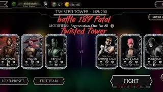 Mk mobile , battle 189 Fatal Twisted Tower 😮&zwj;💨