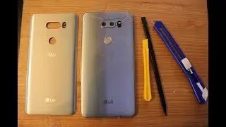 LG V30 & V35 :  How to replace BACK GLASS cover AND CAMERA GLASS