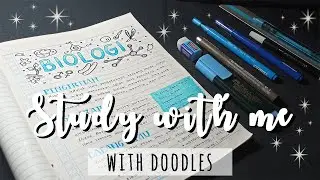 STUDY WITH ME | with Doodles | membuat catatan a la studygram