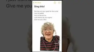 Grandma sings singing sticking out your gyatt for the rizzler #funny #singing #music