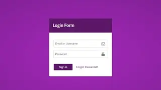 Beautiful login Form Design || Complete Responsive Log In Form Design From Scratch Using Html & CSS