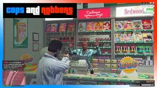 GTAV Cops and Robbers - My First FiveM Experience!