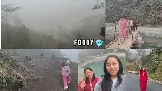 WALKING THROUGH A FOGGY ROAD 🥶