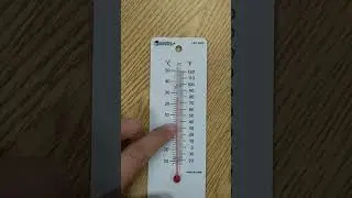 Reading a scale on a thermometer