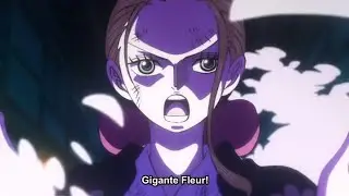 Robin's Gigante Fleur | One Piece episode 1043 Eng sub