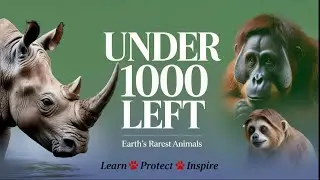 Meet the Rarest Animals on Earth -  Fewer Than 1000 Left! #javanrhino  #wombat #sloth #gibbon