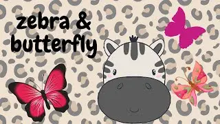 Zebra and Butterfly| Zebra and Butterfly Story| Zebra Cartoon