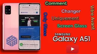 Reparation / Renovation Uniquement Vitre Avant ( Samsung Galaxy A51) Remplacement Only Front Glass