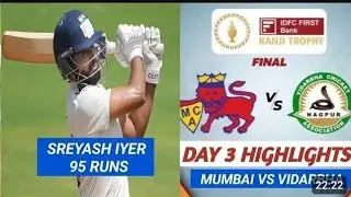 MUMBAI VS VIDARABHA | FULL HIGHLIGHTS | Semi Final | Ranji TROPHY
