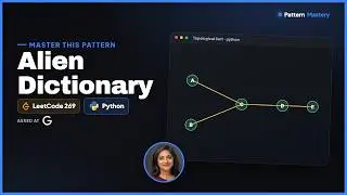[Python] Alien Dictionary Sequence - Leetcode 269 -- Illustrated! | Pattern Mastery