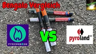 Pyroweb vs. Pyroland Bengalos | SF1, M80, Bengalrohr & Breslauer Handfeuer | Pyroz&uuml;ndler
