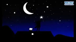 Night Sky Star Drawing in MS Paint | Magical Silhouette Art