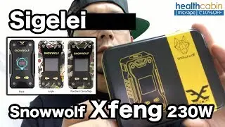 [VAPE][MOD/テクニカル][Sigelei]Snowwolf Xfeng 230W Box Mod[ベイプ][レビュー]