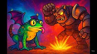Batalha &eacute;pica entre o Sapo kermito o pestilento X o Pedrag&atilde;o