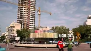 Time Lapse clip of Israel: Tel Aviv - Dizengoff square Zoom out