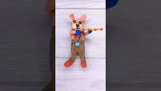 I Made Humanizedanimals with musical flute ❤️&zwj;🔥🪈#musicalanimals #humanizedanimals #clay #plasticine