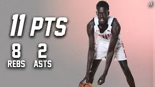 Makur Maker Makes Historic Howard Basketball Debut Full Highlights vs Belmont | 11 Pts 8 Reb