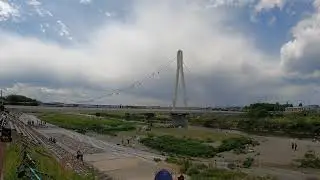 Asakawa Fureai Bridge to Keio-tamagawa Venue | Walking Along Asakawa River | Tokyo 4K ASMR