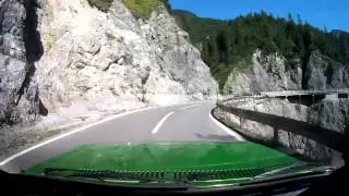 Hahntennjoch - Auffahrt von Elmen (Lechtal)- Alpentour 2015 im VW Passat TS B1