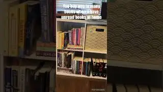 POV: you buy too many books when u have unread ones at home 😅 #booktube #shorts #relatable