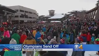 Town Rallies Behind Winter Olympians From Colorado At Send Off