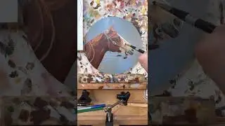 &lsquo;Just a Little Side-Eye&rsquo; horse painting process video.  #horse #equineart #oilpainting