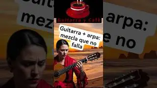 Guitarra + arpa: mezcla que no falla 🎼 #GuitarraFlamenca