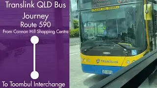 Translink QLD Bus Journey - Route 590 From Cannon Hill Shopping Centre To Toombul Interchange 