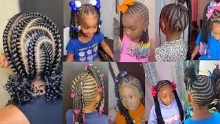 🔥💯2025 Best Little Girls Cornrow Braids Hairstyles Ideas | Cute kids Hairstyles ❤️💯 #hairstyles