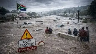 South Africa Flood Crisis Now! 🌊 Heavy Rain Inundates Towns, Roads Cut Off!