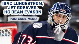 Isac Lundestrom, Jet Greaves and Head Coach Dean Evason | Postgame Media