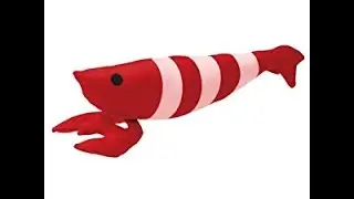 Petio Toy Stuffed Animal Shrimp