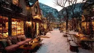 Charming Street Coffee Corner ❄ Smooth Winter Jazz Instrumental Music for Good Mood, Relax