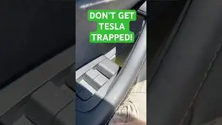 Trapped in your Tesla on FIRE? Where is the manual door release?