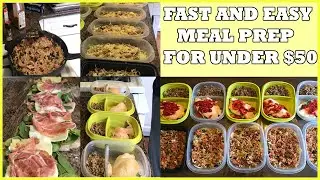 CHEAP AND EASY MEAL PREP | WEIGHT LOSS MEAL PREP | STUFFED CHICKEN BREAST & TURKEY TACO SALAD