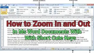 Zoom In and Out in MS Word | Discover the top methods to zoom in and out of your Word documents i