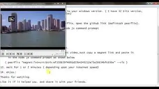 How to stream torrent videos in vlc (node js peerflix)