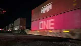 CSX 3474 Leads Long CSX I138-10 NB Intermodal Double Stack Train Thru Florence SC